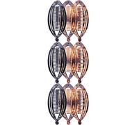 Fish Shape Hair Clips for Women Thick Curly Hair 9pcs | Plastic Resin Build, Soft Feel and Strong Grip, Classic Decorative Textured Finish for Cycling and Yoga