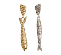 Fish Shape Statement Earrings Modern Ear Jewelry Woman Studs Earring Stainless Steel Texture For Various Occasion Retro Earrings