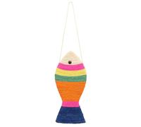 Fish Shaped Cat Scratch Pad Toy, Sisal Scratcher for Cats | Portable Carry Design, Protects Furniture from Claw Marks, Large Size, Playful Cat Entertainment Random Color