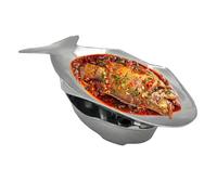 Fish Shaped Hot Pot Set | Aluminum Thai Style Food Serving Platter | Hot Pot Plate for Camping, BBQ, Enjoy a Family Dinner Easter, Asian Street Food