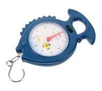 Fish Shaped Manual Hanging Weight Scale 10kg Metal Plastic Portable | High accuracy spring gauge, for kitchen fishing and farm use, luggage and grocery checks, lightweight cute design