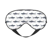 Fish Shark Print Soft Eye Cover for Women Men Night Sleep Travel Nap