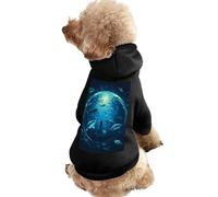 Fish Sharks Undersea Starry Sky Cute Dog And Cat Clothes Pet Hoodie Sweatshirt Pullover Sweater Coat