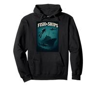 Fish & Ships Pullover Hoodie
