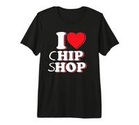 Fish Shop Chips Lovers | Seaside I Love Chip Shop Hip Hop Premium T-Shirt