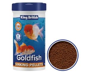 Fish Sinking Pellets King British Goldfish 140g