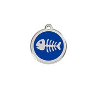 Fish Skeleton Navy - Small