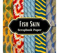Fish Skin Scrapbook Paper: 20 Double Sided Decorative Craft Paper Sheets | Realistic Fish Scales Paper Pad for Scrapbooking, Journaling, Origami, and More | "8.5 x 8.5", Premium Color