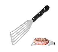 Fish Spatula, Stainless Steel Fish Slice Slotted Turner with ABS Handle | Non Stick Frying Spatula for Flipping Fish Egg Pancake Omelet, Kitchen & BBQ, Total Size 28cm, Blade 16.8cm