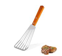 Fish Spatula, Stainless Steel Fish Slice,Stainless Steel Frying Spatula, Steak Shovel, Multiuse Non Slip Fish Slotted Turner for Cooking Meat, Dumpling Frying