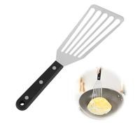 Fish Spatula Stainless Steel Turner with ABS Solid Handle 11 Inch Fish Slice for Non Stick Pans Metal Slotted Spatula BBQ Shovel Professional Egg Flipper for Kitchen Cooking Flipping Frying Grilling
