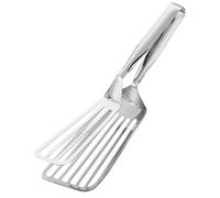 Fish Spatula Turner - Stainless Steel Hollow Out Flipping Tool, Ergonomic Handle Grip, Multipurpose Frying Tong Spatula | Ideal Kitchen Utensil for Grilling, Cooking, Frying, and BBQ Preparation