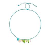 Fish Starfish Shell Choker Necklace for Women Men Hawaiian Boho Colorful Seashell Lucky Stars Conch Sea Ocean Coastal Animal Adjustable Rope Necklace for Summer Beach Vacation Trendy Jewelry, M