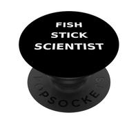 Fish Stick Scientist Funny Junk Food PopSockets Adhesive PopGrip