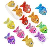 Fish Stickers Laptop Car Scrapbook - Waterproof Fish Sticker | 500 Sheets Assorted Fade-Proof | Motivational Fishs Stickers for Kids | for Boys Toddler Teens Students Scrapbooking Journaling Laptop