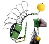 Fish Stringer - 304 Stainless Steel Buckle Stainless Steel with Lure | Outdoor psca stringr for Ice Fishing | 164 ft Rope Kit of Graves Salmon Water Catch