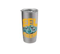 Fish Super Classic Glorious Swim Stylized Modern Happy EEL Stainless Steel Insulated Tumbler