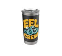 Fish Super Classic Glorious Swim Stylized Modern Happy EEL Stainless Steel Insulated Tumbler