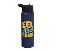 Fish Super Classic Glorious Swim Stylized Modern Happy EEL Stainless Steel Insulated Water Bottle