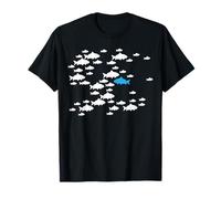 Fish swim against current in the sea swim against the waves T-Shirt