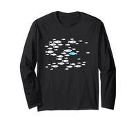 Fish Swim Against The Current in The sea Tees for Men Women Long Sleeve T-Shirt