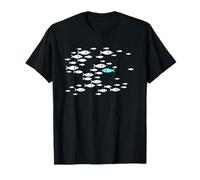 Fish Swim Against The Current in The sea Tees for Men Women T-Shirt