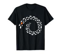 Fish Swim Against The Current Ring in The Sea T-Shirt