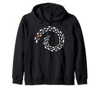 Fish Swim Against The Current Ring in The Sea Zip Hoodie