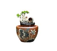 Fish Tabk Aquarium Fish Tank Courtyard Fish Tank Lotus Fish Tank Flower Pot Outdoor Fish Tank Feng Shui Tank Aquarium Starter Kits Cool Fish Tank(Color:B,Size:53cm) (A 53cm)