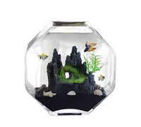 Fish Tabk Creative Glass Transparent Fish Tank Office Home Desktop Small Fish Tank Jewelry Goldfish Decorative Fish Tank Cool Fish Tank (A)