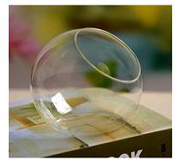 Fish Tabk Creative Sophisticated and Aesthetic Beveled Glass Small Fish Tank Round Vase Fashion Home Decor Crafts Cool Fish Tank (A)
