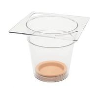 Fish Tabk Creative Transparent Flower Pot Absorbent Basin Automatic Irrigation Hydroponic Resin Square Fish Tank for Household Fish Tank Cool Fish Tank (A)