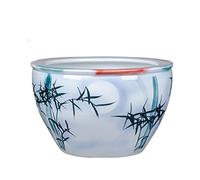 Fish Tabk Hand-painted Ceramic Outdoor Courtyard Garden Fish Tank Balcony Water Lily Lotus Tank Interior Decoration Ornaments Cool Fish Tank(Size:62cm) (52cm)