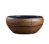 Fish Tabk Large Ceramic Goldfish Tank Lotus Tank Turtle Tank Home Hydroponic Flower Pot Creative Retro Lotus Pot Cool Fish Tank(Size:60cm) (41cm)