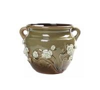 Fish Tabk Living Room Fish Tank Ceramic Flower Pot Indoor Household Turtle Tank Courtyard Aquatic Plant Tank With Handle Cool Fish Tank (A)