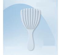 Fish tail comb hollowed out, fluffy and smooth for home use, convenient to carry without damaging hair, massage scalp, pork ribs, air cushion comb, 2-pack