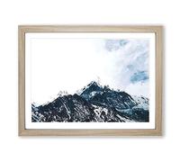 Fish Tail Mountain In Nepal Modern Art Framed Print | A2 Oak Framed Wall Art | Ready to Hang | Modern Animal Picture | Living Room Bedroom Lounge Office