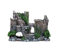 Fish Tank Accessories Resin Castle Distressed Ornament