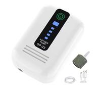 Fish Tank Air Pump - 4.13 Inch Aquarium Oxygen Aerator | USB Rechargeable Pump Single Hole - Adjustable 2l Per Minute Airflow for Aquariums Hydroponics and Healthy Water Conditions