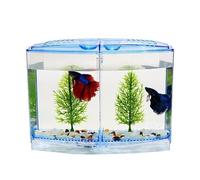 Fish Tank Aquarium Box Transparent Fish Raising Box Double-capsule Hatching Double-layer Incubator Office Aquarium Cool Fish Tank,A