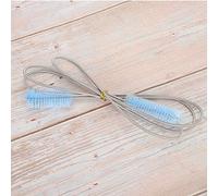 Fish Tank Aquarium Filter Glass Water Pipe Spring Less Steel Cleaning Brush Hairbrush