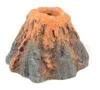Fish Tank Aquarium Landscape Volcano Shape Air Bubble Stone Oxygen Pump Ornament Landscape Decor Aerobic Decorative Practical Treatment