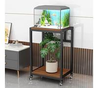 Fish Tank Aquarium Stands Cabinet 40 50 60 70 80 Cm Long Fish Tank Stands Rack on Wheels, Mobile Aquarium Stands Cart - Multi-tier Upright Terrarium Vivarium Tank Bottom Shelf, Item Storage Holder for