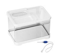 Fish Tank, Aquarium Starter Kit, Small Aquarium Bowl, 30x19x18cm, Low-Maintenance Beginner-Friendly Design, Lightweight And Portable For Home