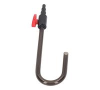 Fish Tank Auto Water Filler Tube with Control Valve, Easy-to-Operate Top Off Water Refiller Pipe for Various Hose Sizes, Durable Aquarium Accessory (Curved Hook (Bagged))
