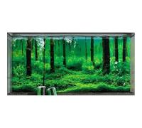 Fish Tank Background, 30×80cm Aquarium Background Decal, Aquarium Poster Backing 3D Effect, Fish Tank Sticker Underwater Backdrop, for Saltwater and Freshwater Fishes Tanks, Ocean Ecology