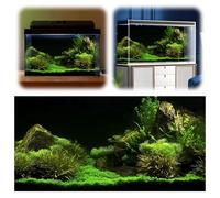 Fish Tank Background, Aquarium Poster Background 3D Effect World Wallpaper Backdrop Sticker 61 * 30Cm PVC Self Adhesive Underwater Fish Tank Decorations Pictures Seafloor Water Rock Grass
