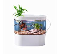 Fish Tank Betta Aquarium Starter Kits Multifunctional Small Aquarium With LED And Automatic Circulation System