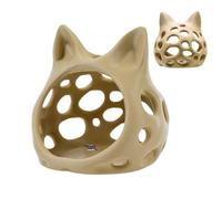 Fish Tank Cave | Cat Head Shape Hollow Out Strong Suction Cup - Fish Hiding Spots for Tank,for Hiding Resting Decorating, Living Room Bedroom Hotel Lobby Restaurant
