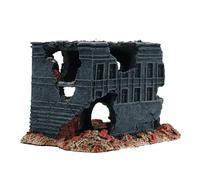 Fish Tank Cave Decorations - Realistic Aquarium House | Aquatic Life Crafts For Reptile, Turtle, Shrimp Habitat, Aquarium Ornament, Resin Decor For Fish Tanks, Underwater Landscaping,